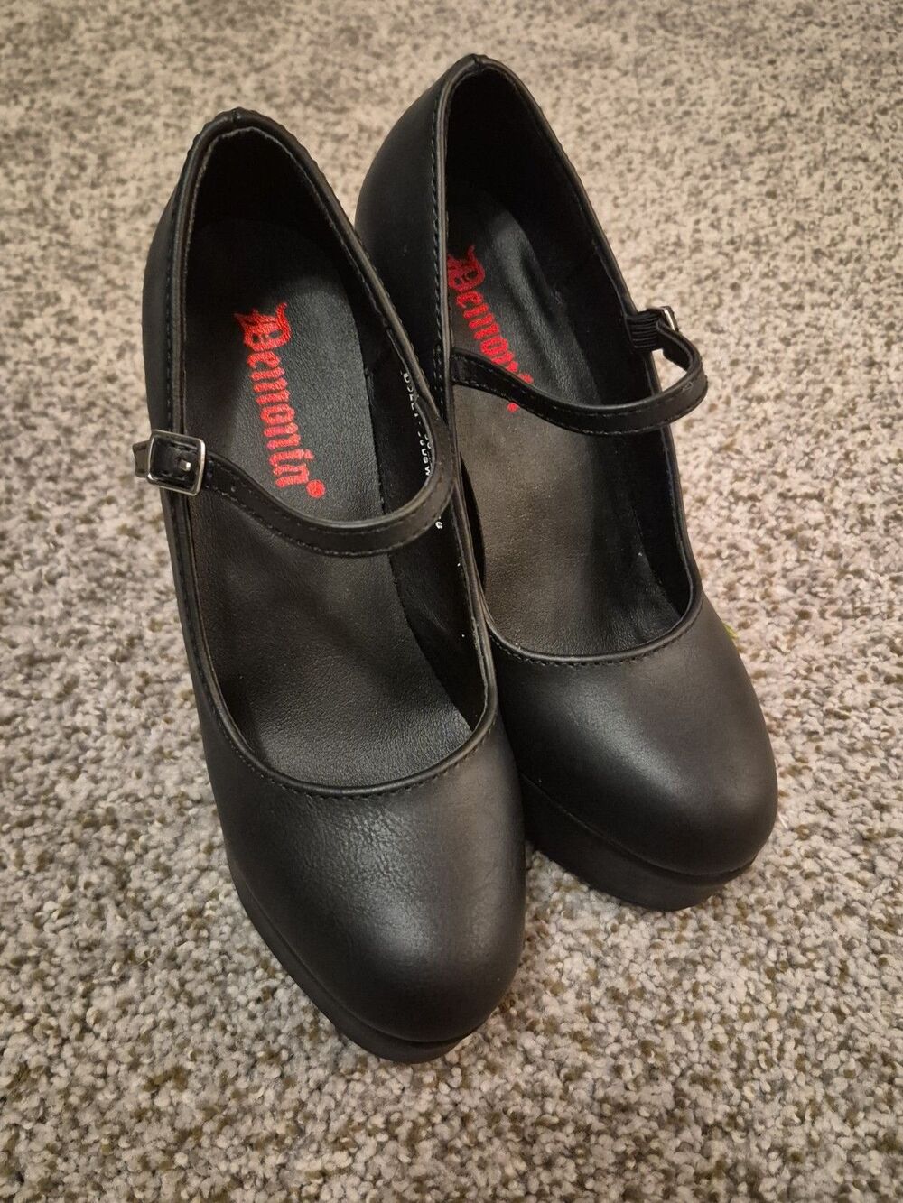 Demonia Dolls Kill Sexy 5" High Heel Platform Dolly Mary Jane Shoes Pumps Witchy